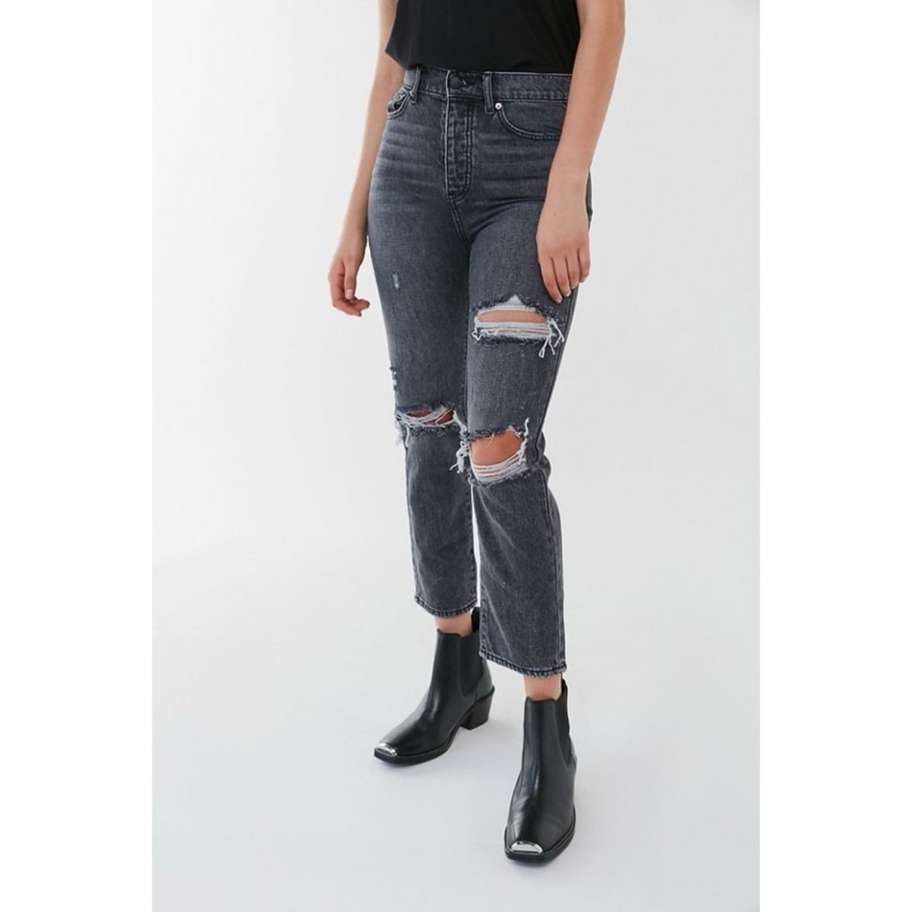 Urban Outfitters BDG Slim Straight Distressed High Rise Jeans